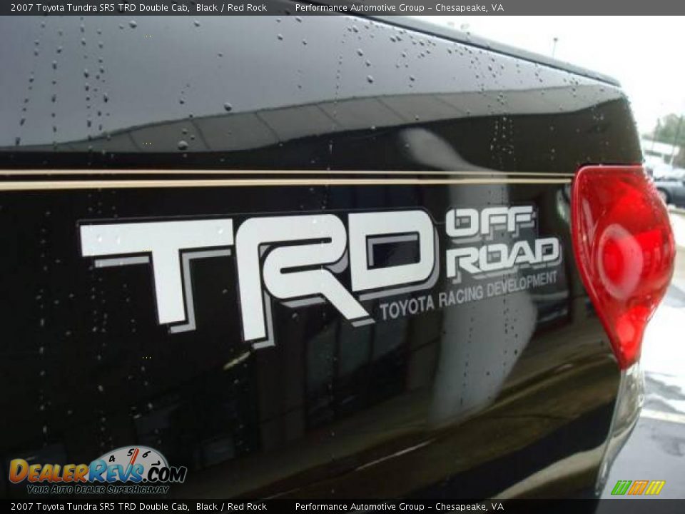 2007 Toyota Tundra SR5 TRD Double Cab Black / Red Rock Photo #19