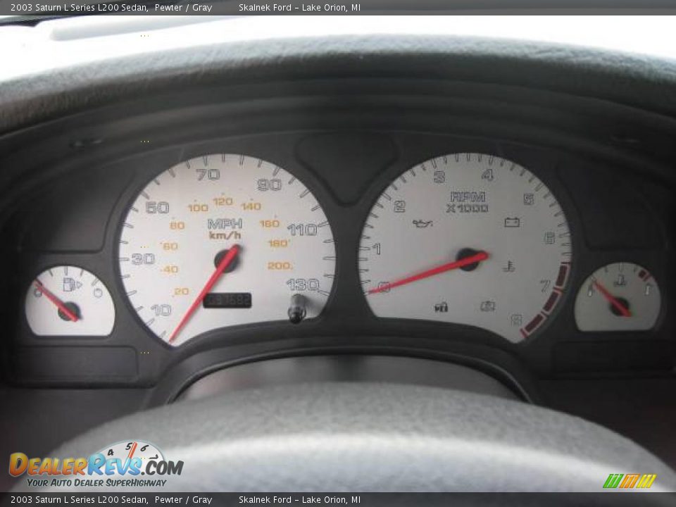 2003 Saturn L Series L200 Sedan Pewter / Gray Photo #25