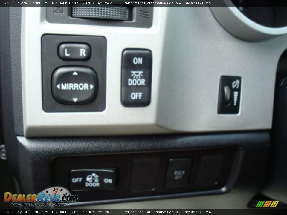 2007 Toyota Tundra SR5 TRD Double Cab Black / Red Rock Photo #21