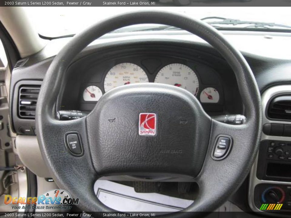 2003 Saturn L Series L200 Sedan Pewter / Gray Photo #26