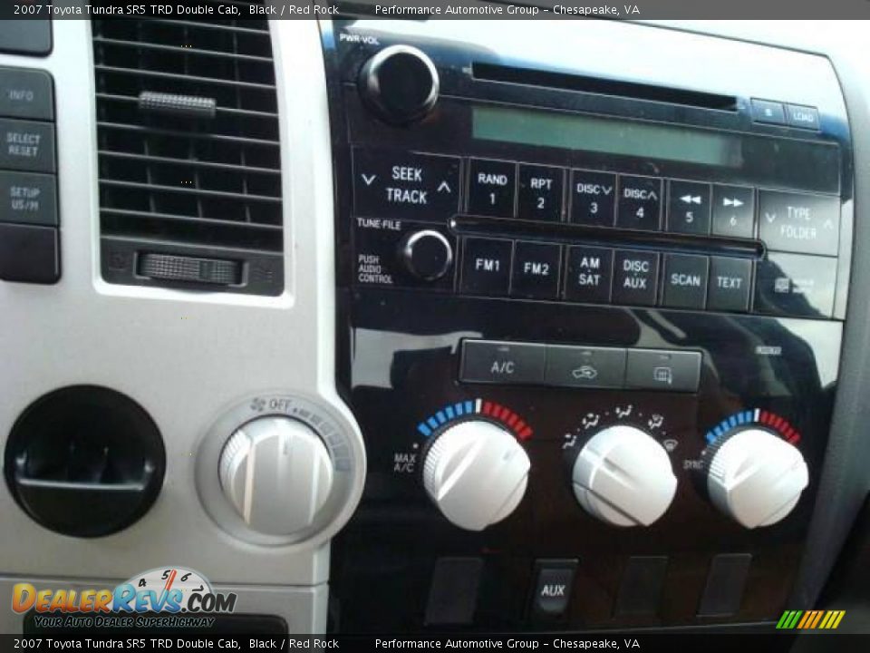 2007 Toyota Tundra SR5 TRD Double Cab Black / Red Rock Photo #24
