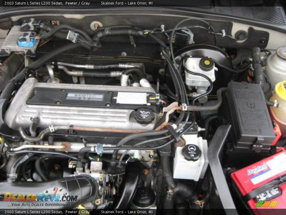 2003 Saturn L Series L200 Sedan Pewter / Gray Photo #30