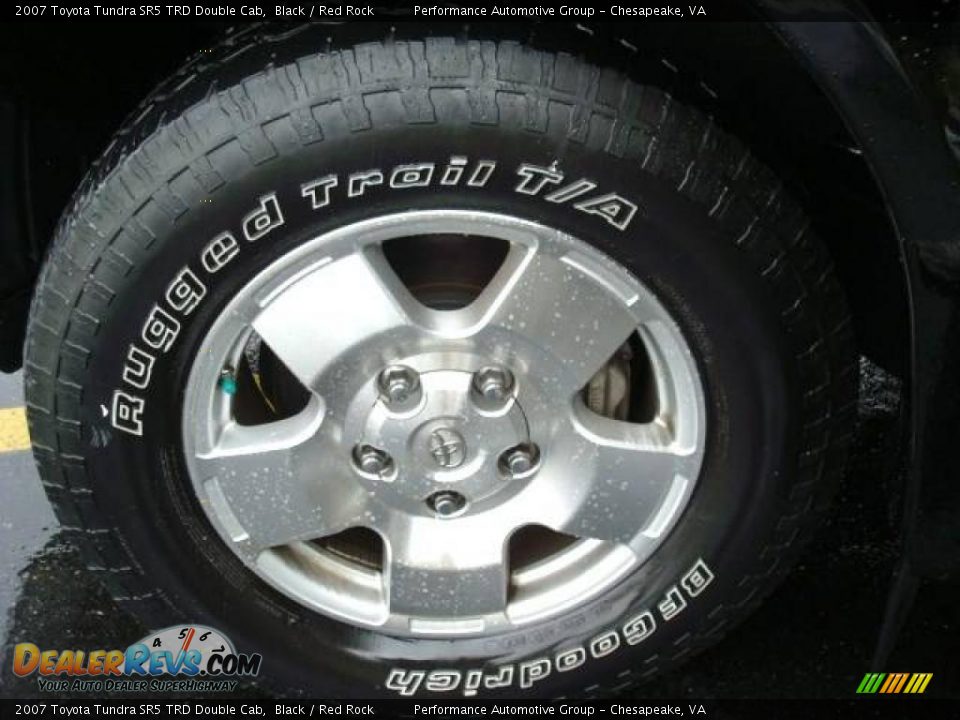 2007 Toyota Tundra SR5 TRD Double Cab Black / Red Rock Photo #29