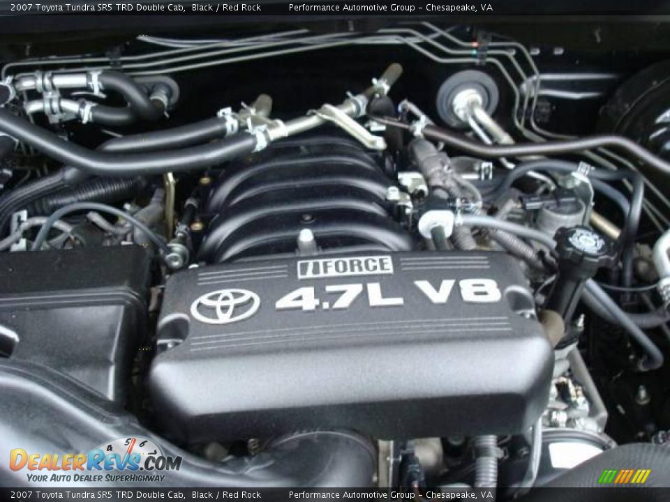 2007 Toyota Tundra SR5 TRD Double Cab Black / Red Rock Photo #31