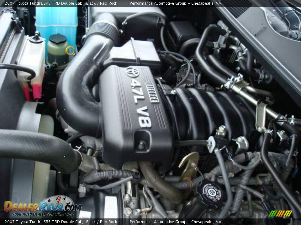 2007 Toyota Tundra SR5 TRD Double Cab Black / Red Rock Photo #32