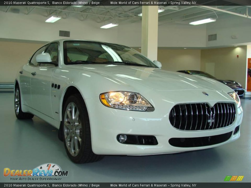 2010 Maserati Quattroporte S Bianco Eldorado (White) / Beige Photo #3