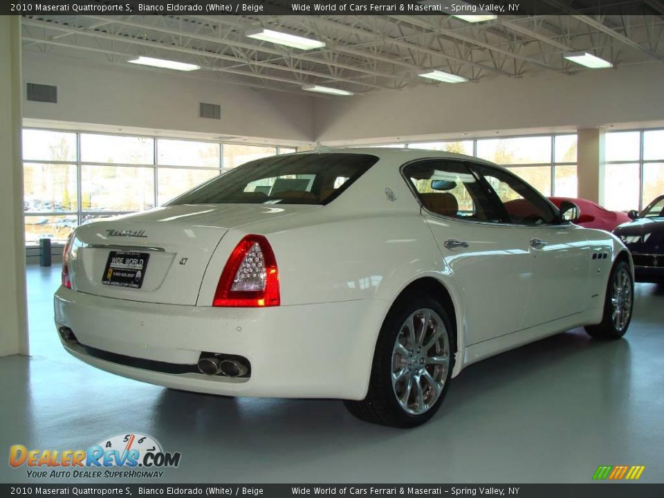 2010 Maserati Quattroporte S Bianco Eldorado (White) / Beige Photo #5
