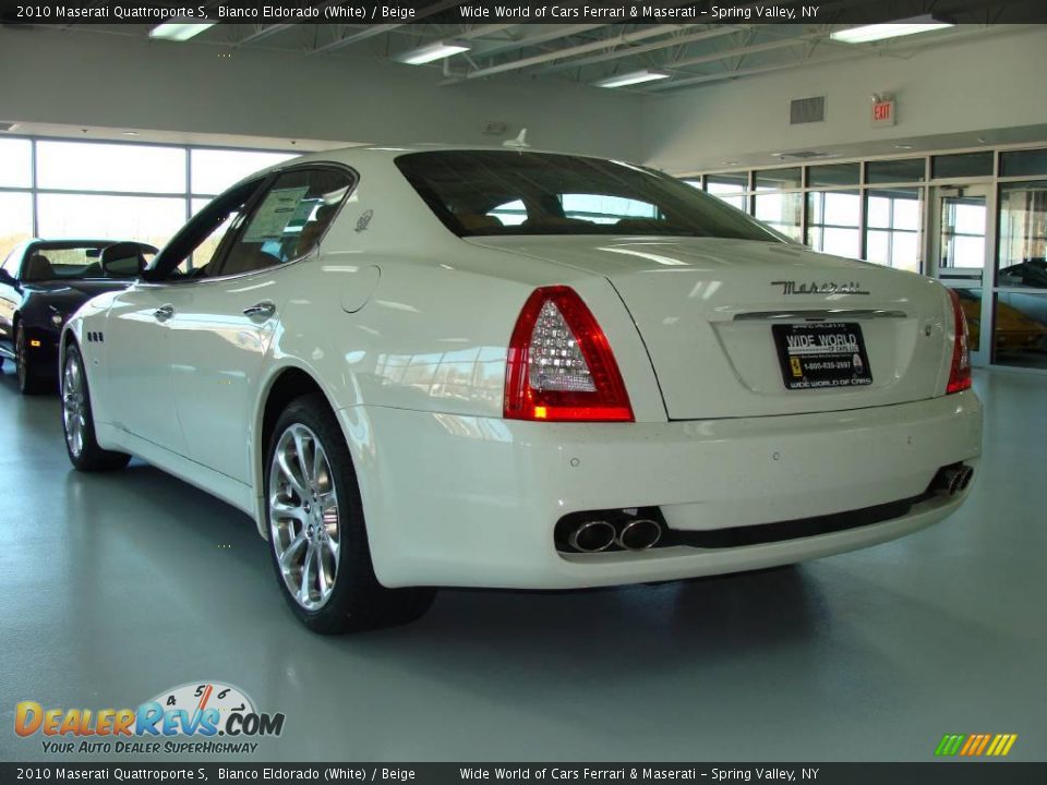 2010 Maserati Quattroporte S Bianco Eldorado (White) / Beige Photo #7