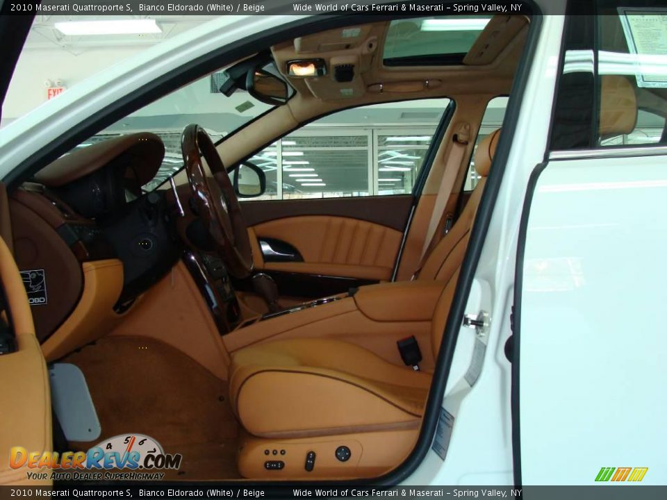 2010 Maserati Quattroporte S Bianco Eldorado (White) / Beige Photo #12