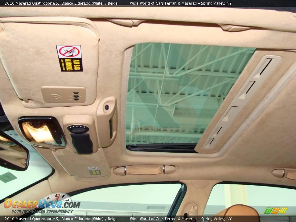 2010 Maserati Quattroporte S Bianco Eldorado (White) / Beige Photo #24