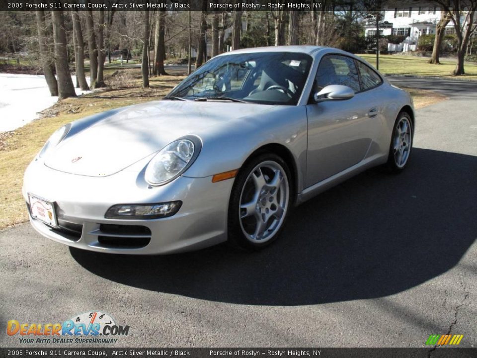 2005 Porsche 911 Carrera Coupe Arctic Silver Metallic / Black Photo #1
