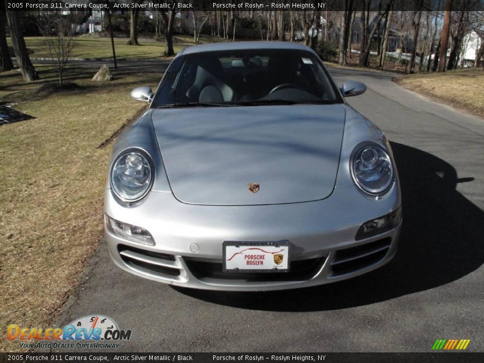 2005 Porsche 911 Carrera Coupe Arctic Silver Metallic / Black Photo #2