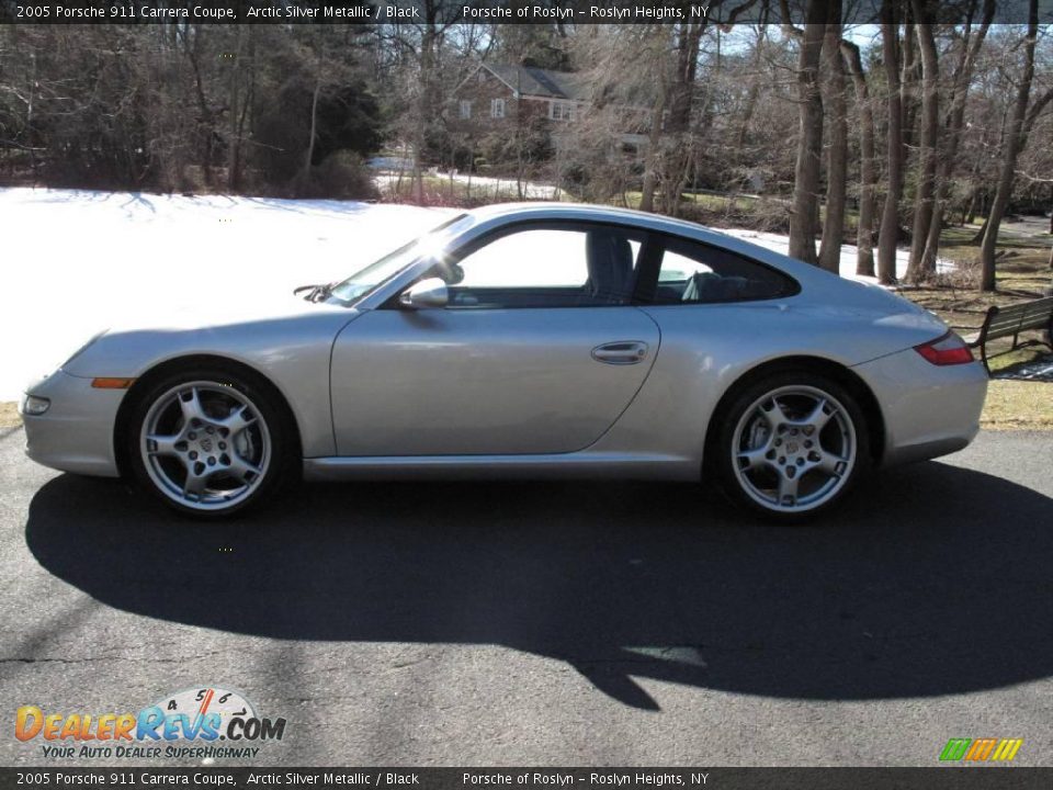 2005 Porsche 911 Carrera Coupe Arctic Silver Metallic / Black Photo #3