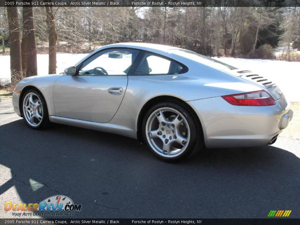 2005 Porsche 911 Carrera Coupe Arctic Silver Metallic / Black Photo #4