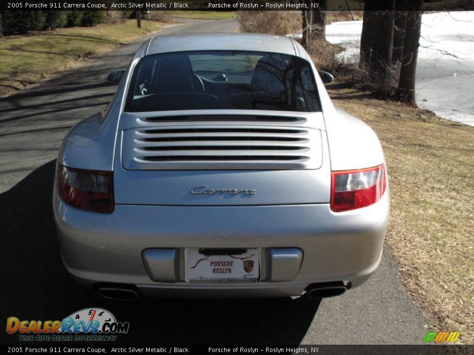 2005 Porsche 911 Carrera Coupe Arctic Silver Metallic / Black Photo #5