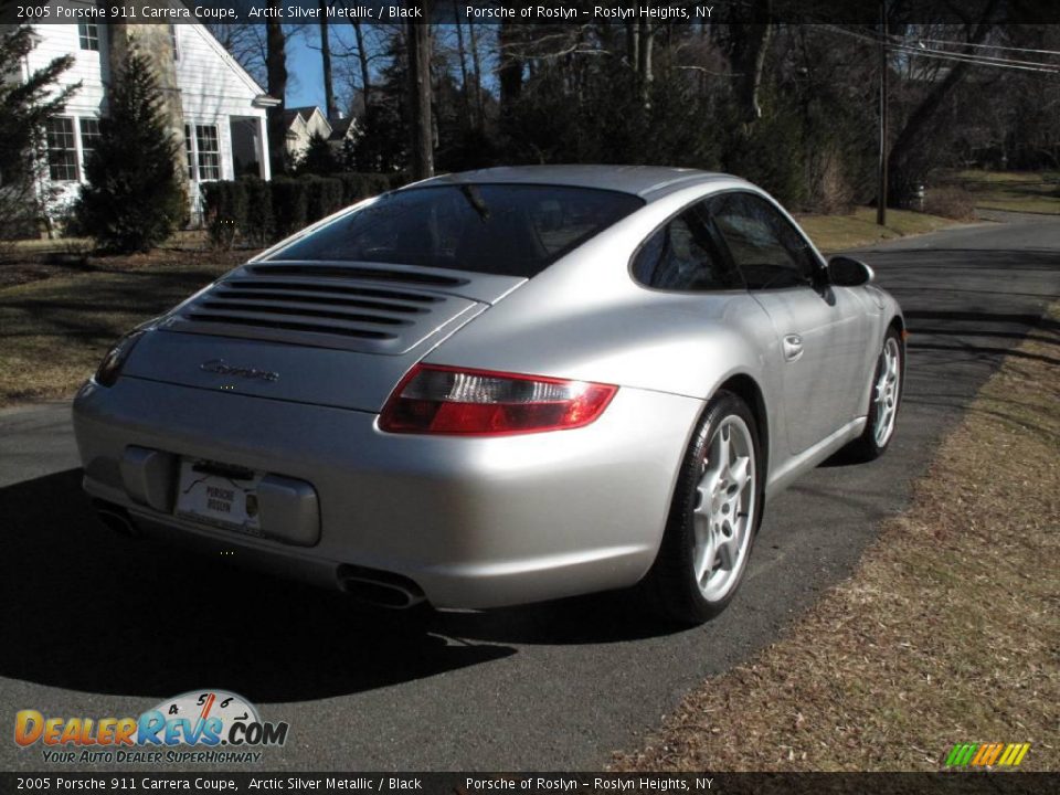 2005 Porsche 911 Carrera Coupe Arctic Silver Metallic / Black Photo #6