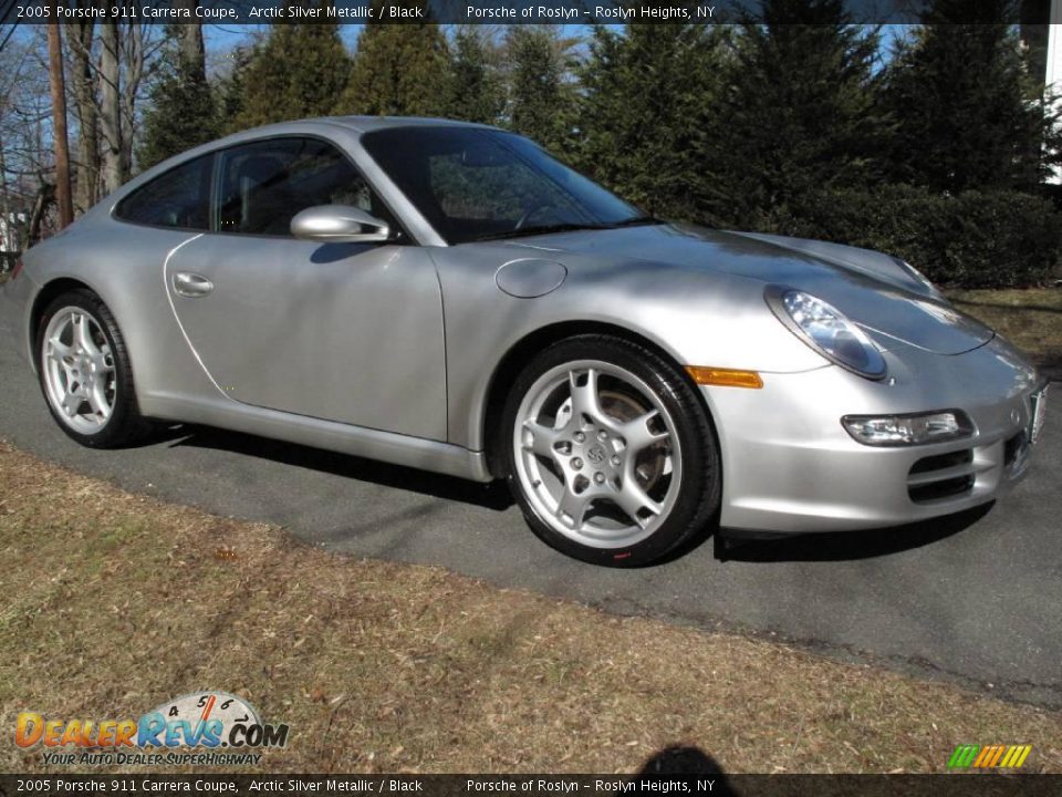2005 Porsche 911 Carrera Coupe Arctic Silver Metallic / Black Photo #8