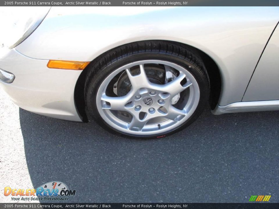 2005 Porsche 911 Carrera Coupe Arctic Silver Metallic / Black Photo #9