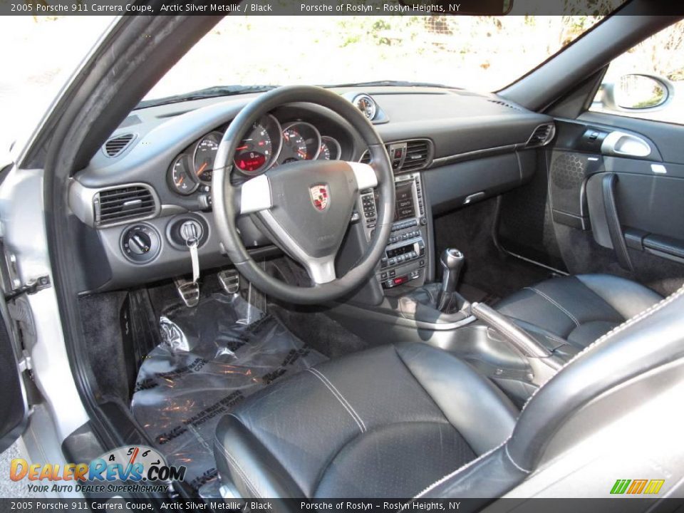 2005 Porsche 911 Carrera Coupe Arctic Silver Metallic / Black Photo #10