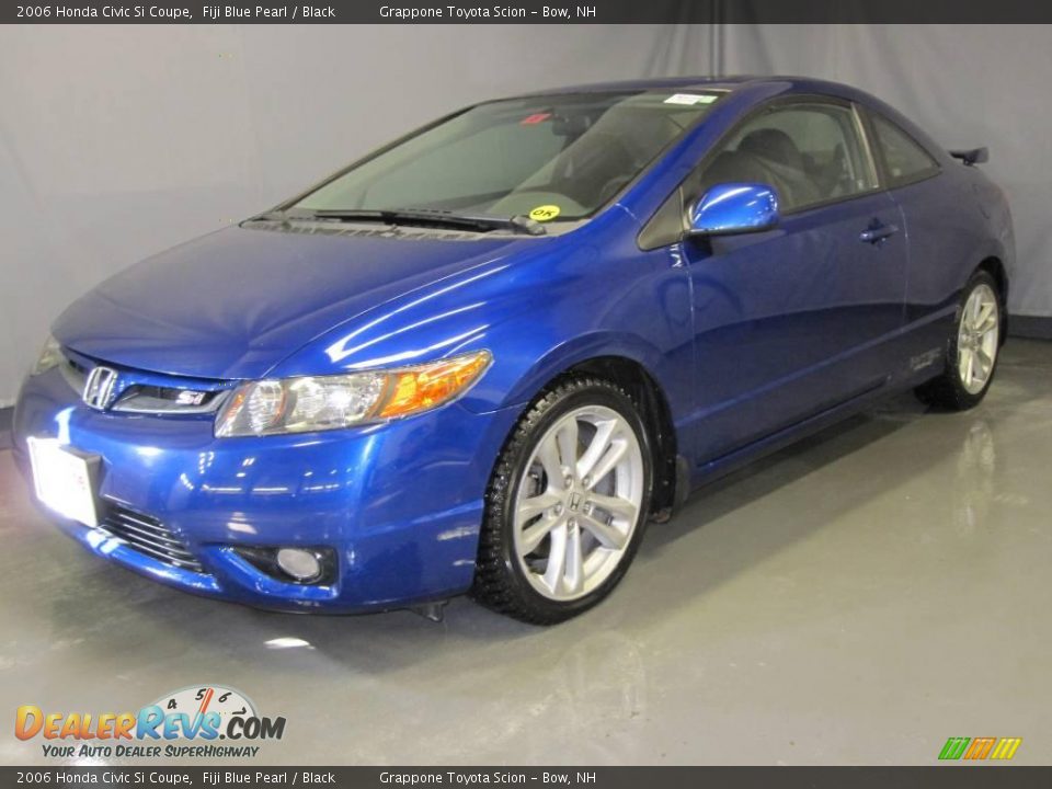 2006 Honda Civic Si Coupe Fiji Blue Pearl / Black Photo #1