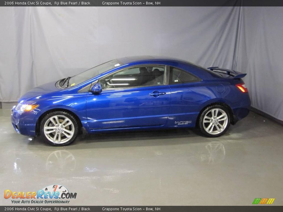 2006 Honda Civic Si Coupe Fiji Blue Pearl / Black Photo #2