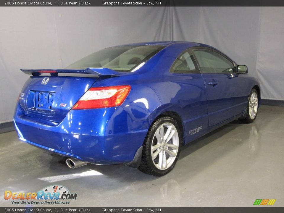 2006 Honda Civic Si Coupe Fiji Blue Pearl / Black Photo #3