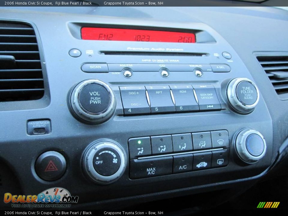 2006 Honda Civic Si Coupe Fiji Blue Pearl / Black Photo #8