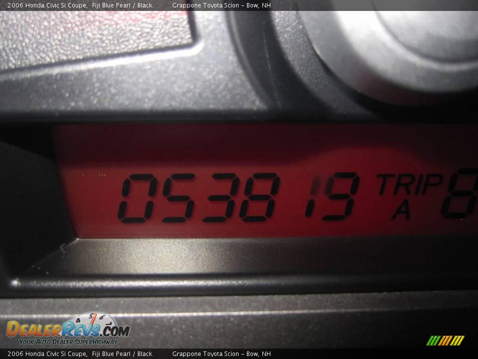 2006 Honda Civic Si Coupe Fiji Blue Pearl / Black Photo #9