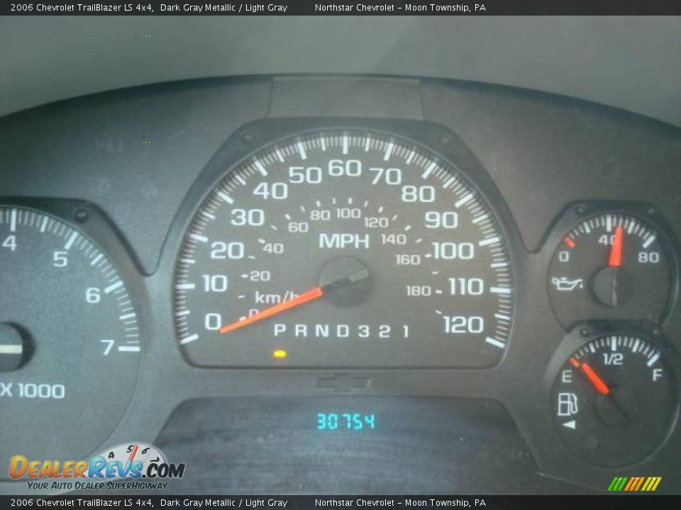 2006 Chevrolet TrailBlazer LS 4x4 Dark Gray Metallic / Light Gray Photo #20