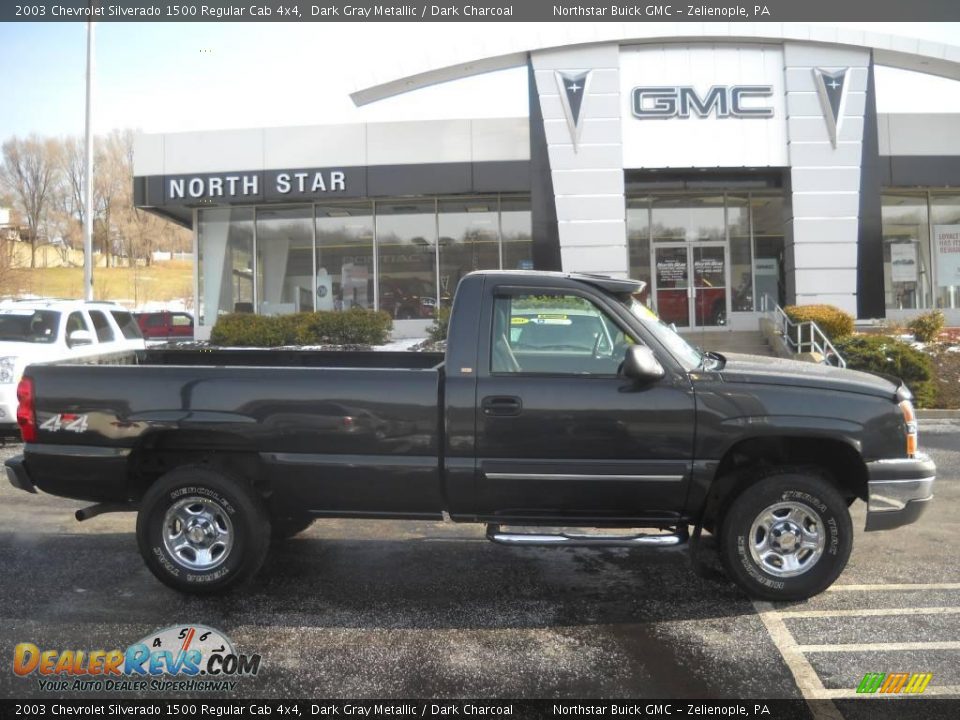 2003 Chevrolet Silverado 1500 Regular Cab 4x4 Dark Gray Metallic / Dark Charcoal Photo #1