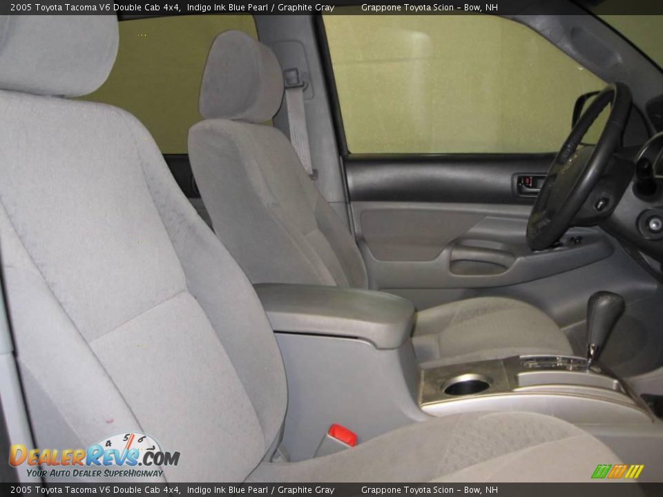 2005 Toyota Tacoma V6 Double Cab 4x4 Indigo Ink Blue Pearl / Graphite Gray Photo #6