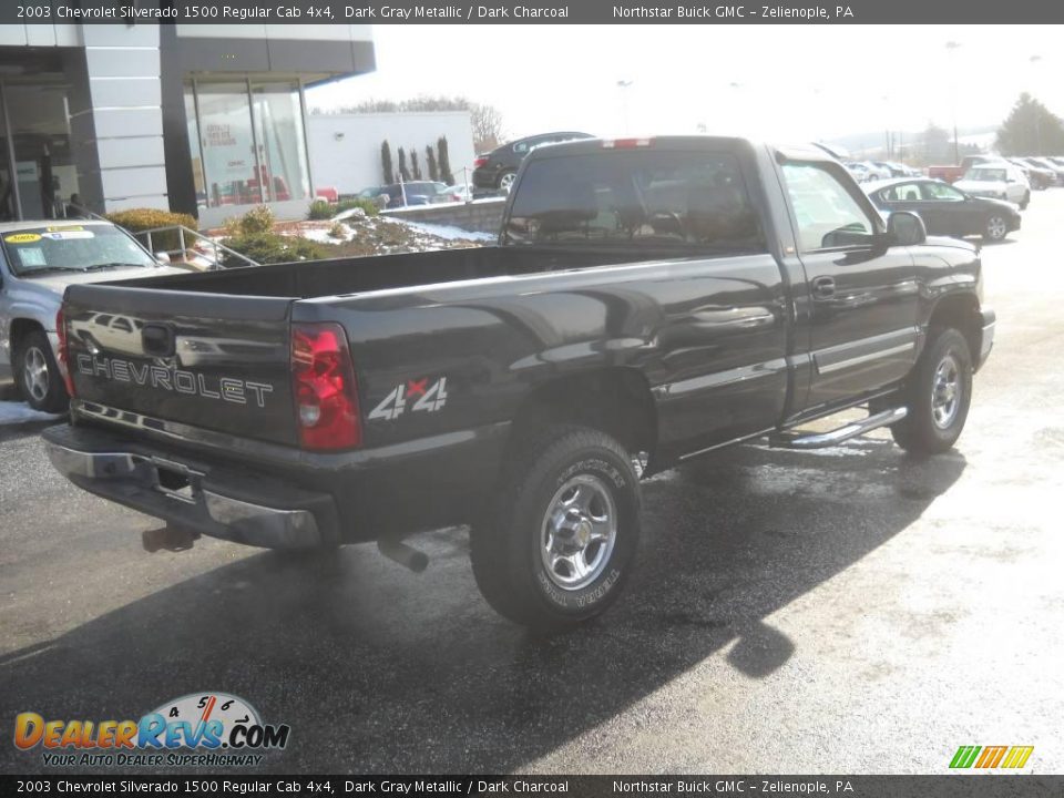 2003 Chevrolet Silverado 1500 Regular Cab 4x4 Dark Gray Metallic / Dark Charcoal Photo #2