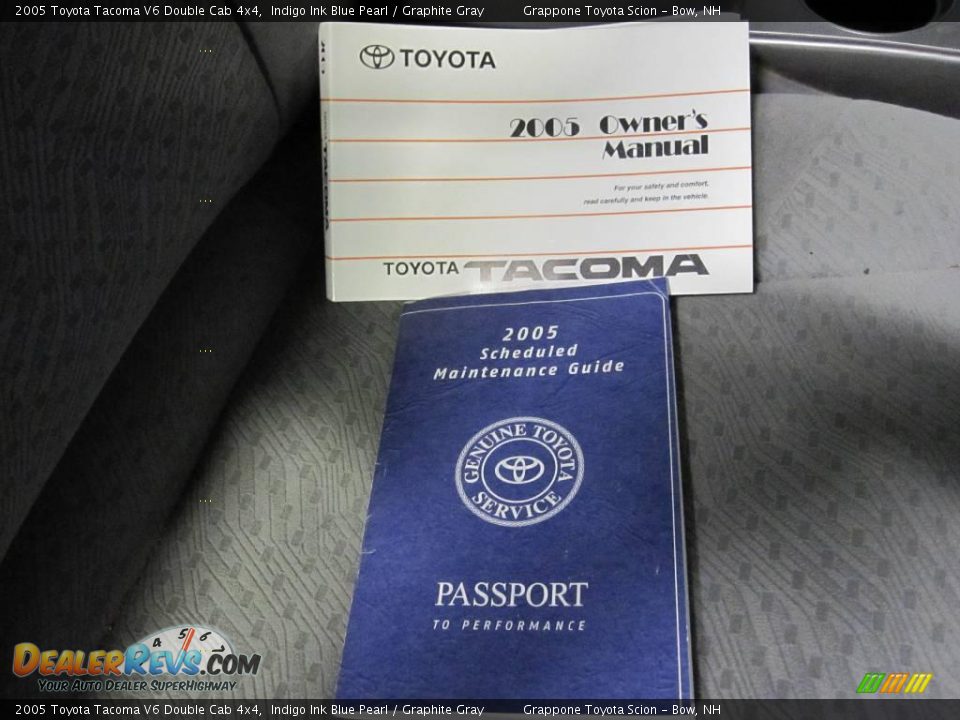 2005 Toyota Tacoma V6 Double Cab 4x4 Indigo Ink Blue Pearl / Graphite Gray Photo #7