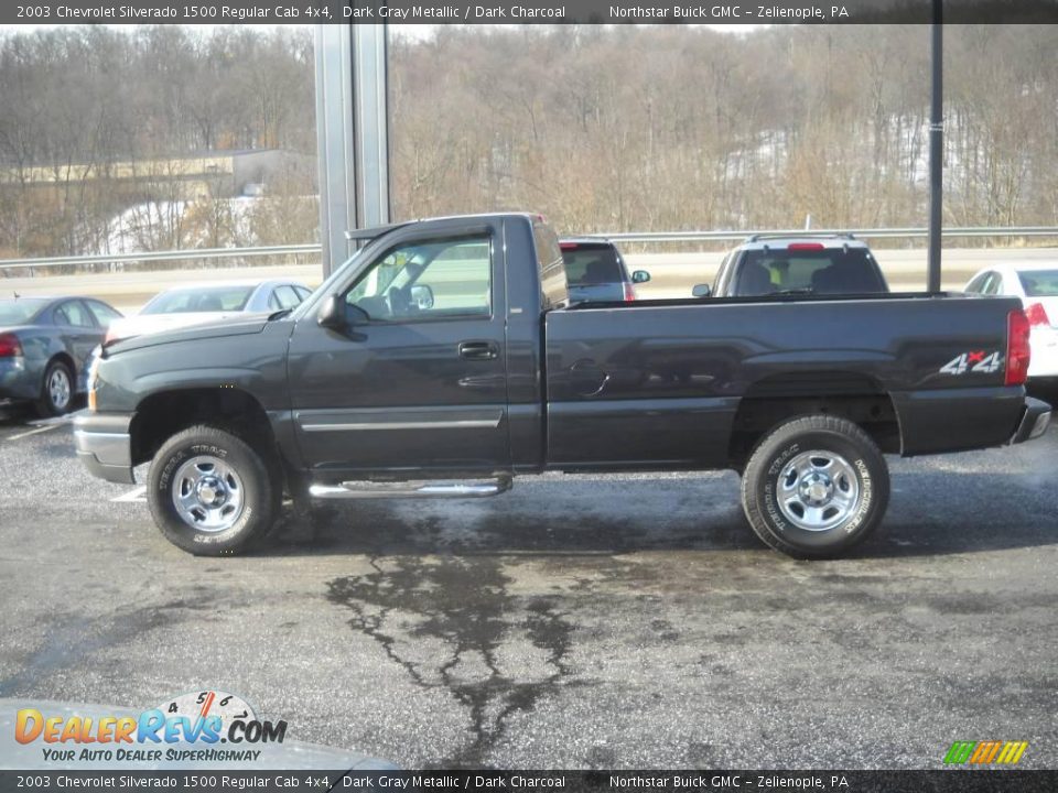 2003 Chevrolet Silverado 1500 Regular Cab 4x4 Dark Gray Metallic / Dark Charcoal Photo #5