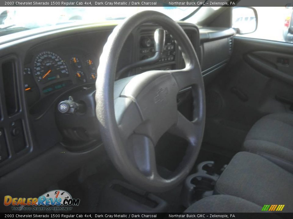 2003 Chevrolet Silverado 1500 Regular Cab 4x4 Dark Gray Metallic / Dark Charcoal Photo #7