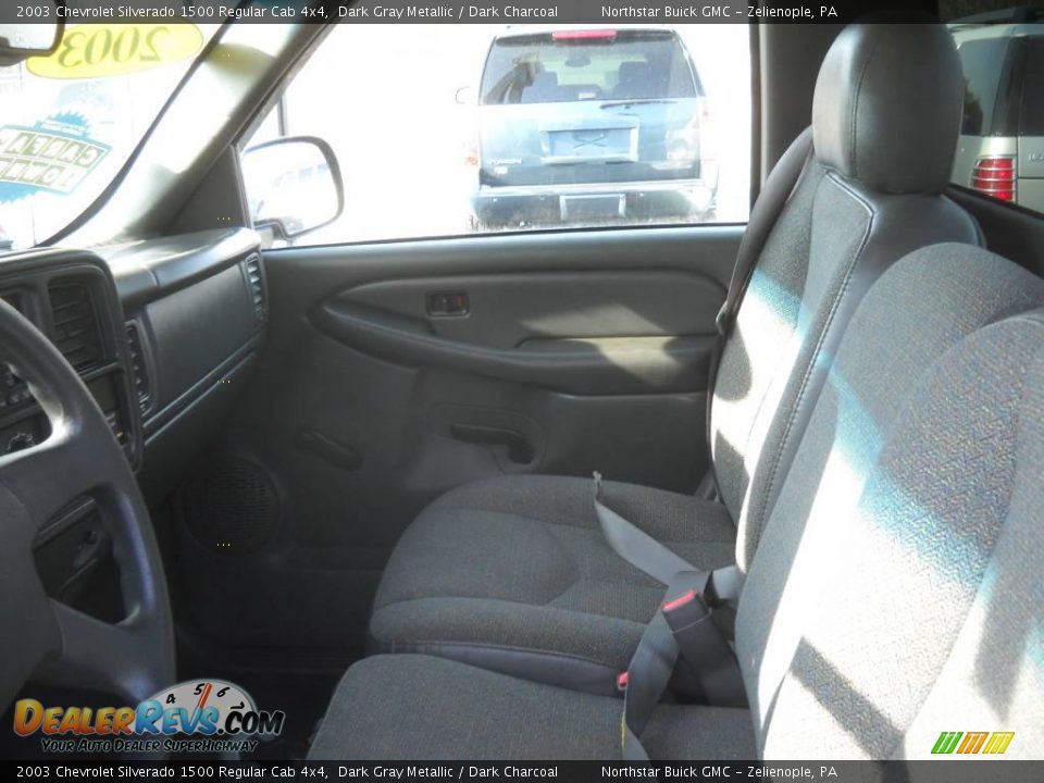 2003 Chevrolet Silverado 1500 Regular Cab 4x4 Dark Gray Metallic / Dark Charcoal Photo #8