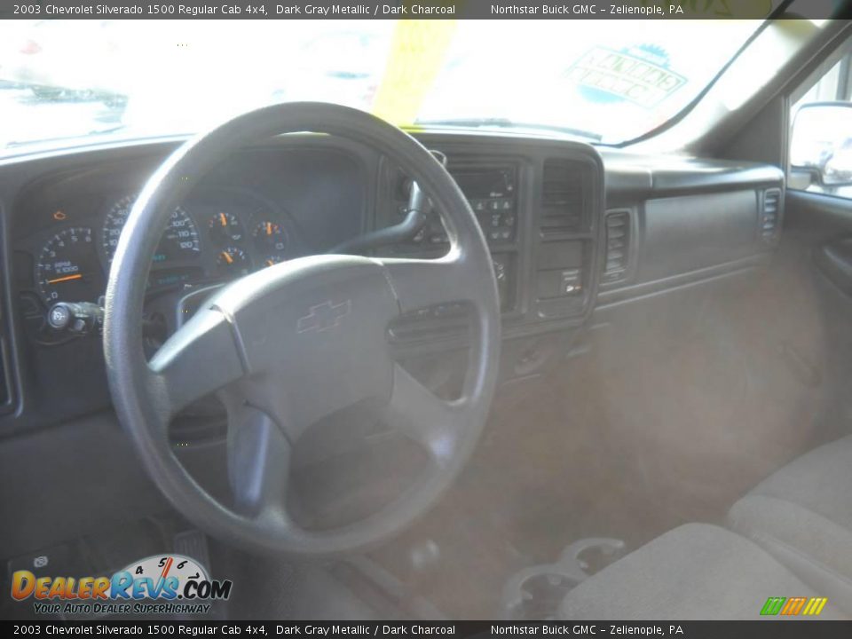 2003 Chevrolet Silverado 1500 Regular Cab 4x4 Dark Gray Metallic / Dark Charcoal Photo #10
