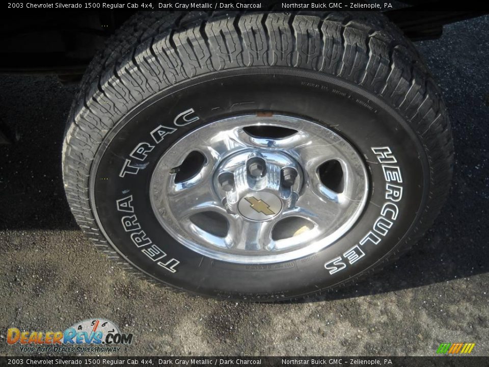 2003 Chevrolet Silverado 1500 Regular Cab 4x4 Dark Gray Metallic / Dark Charcoal Photo #11