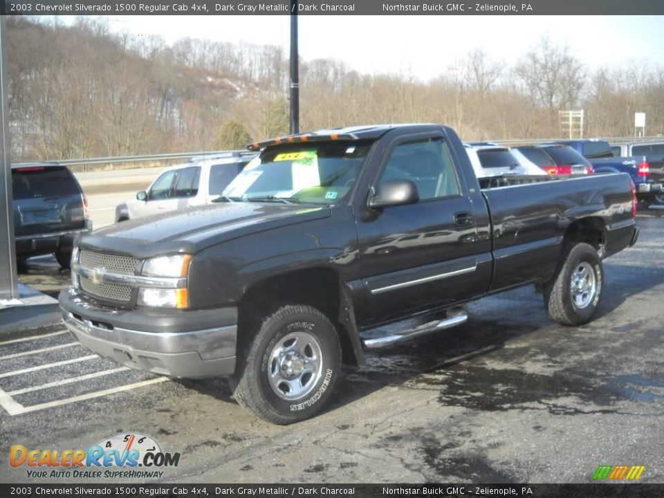 2003 Chevrolet Silverado 1500 Regular Cab 4x4 Dark Gray Metallic / Dark Charcoal Photo #12