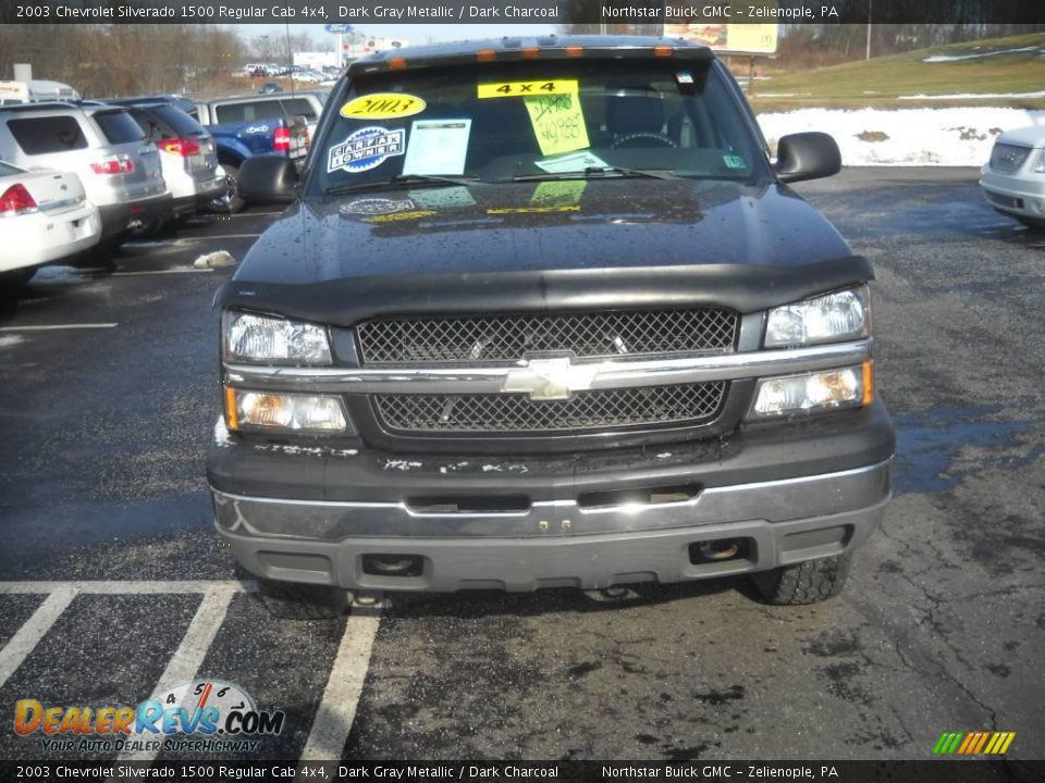 2003 Chevrolet Silverado 1500 Regular Cab 4x4 Dark Gray Metallic / Dark Charcoal Photo #13