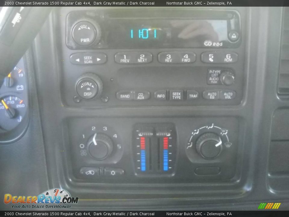 2003 Chevrolet Silverado 1500 Regular Cab 4x4 Dark Gray Metallic / Dark Charcoal Photo #16