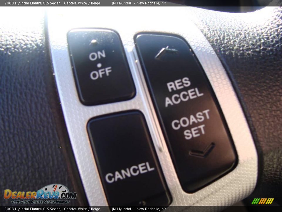 2008 Hyundai Elantra GLS Sedan Captiva White / Beige Photo #23