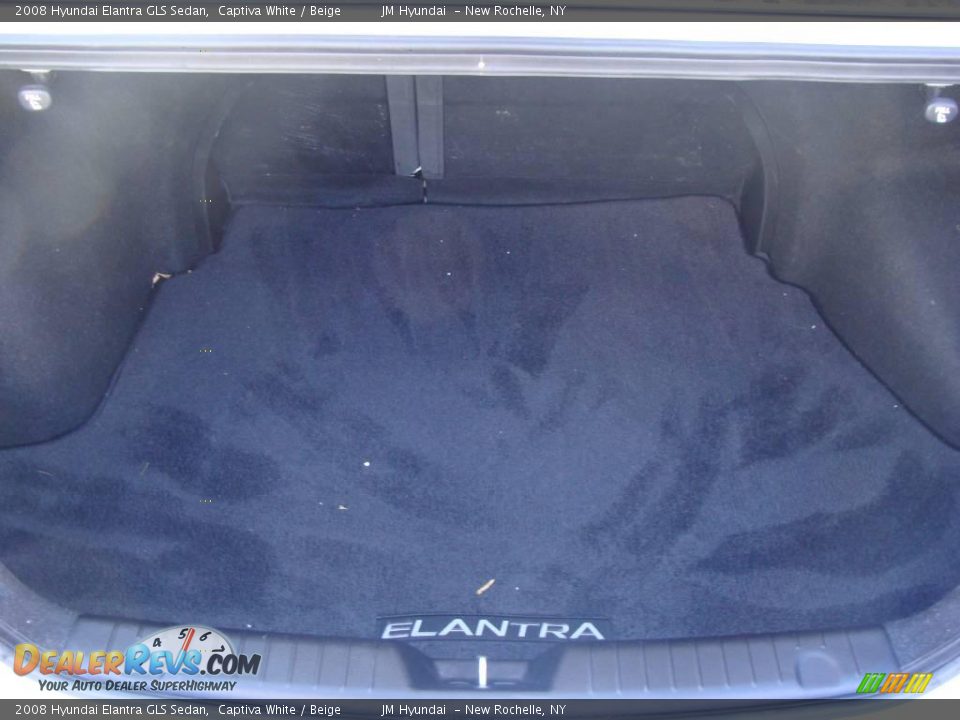 2008 Hyundai Elantra GLS Sedan Captiva White / Beige Photo #25
