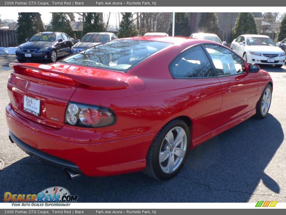 2006 Pontiac GTO Coupe Torrid Red / Black Photo #12