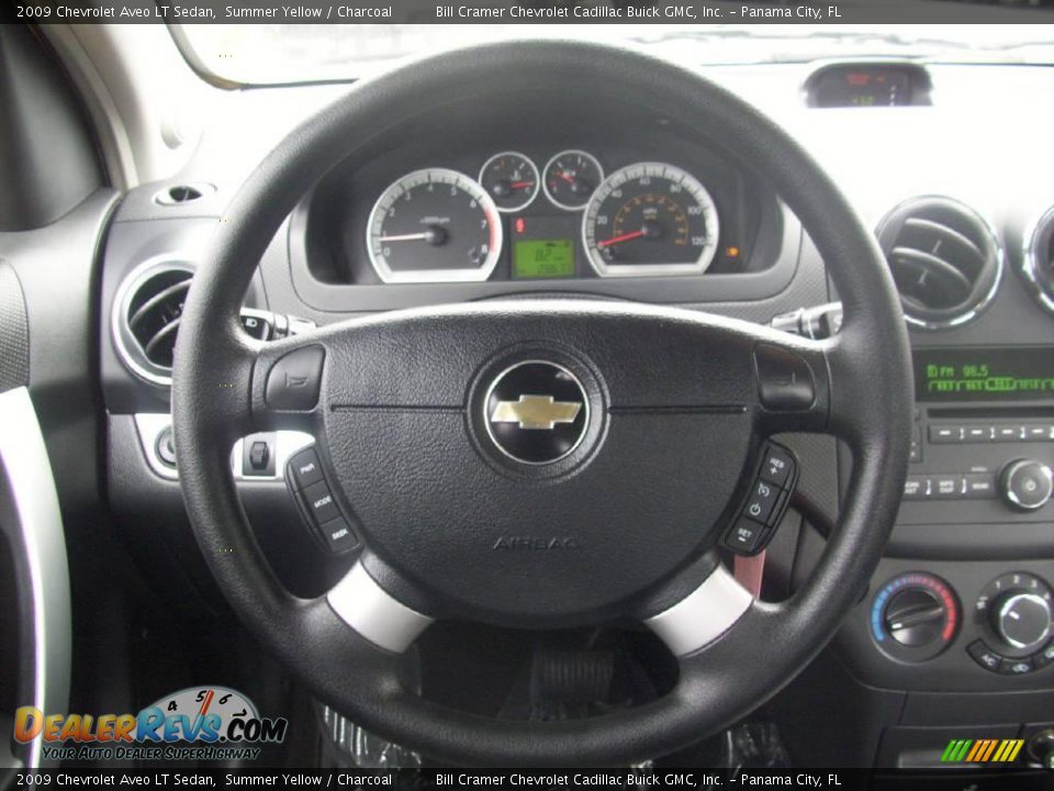 2009 Chevrolet Aveo LT Sedan Summer Yellow / Charcoal Photo #5