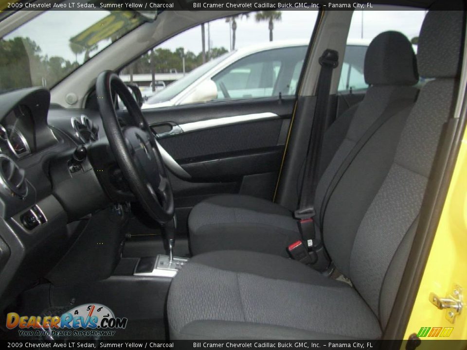 2009 Chevrolet Aveo LT Sedan Summer Yellow / Charcoal Photo #7