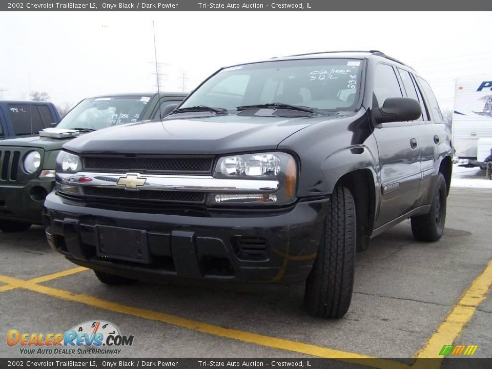 2002 Chevrolet TrailBlazer LS Onyx Black / Dark Pewter Photo #1