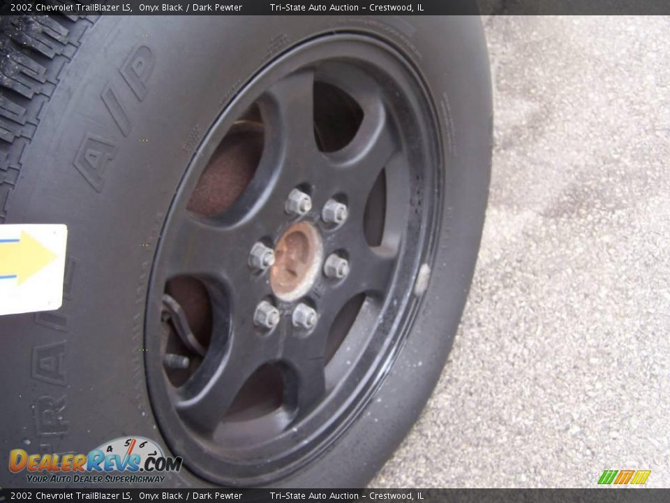2002 Chevrolet TrailBlazer LS Onyx Black / Dark Pewter Photo #12