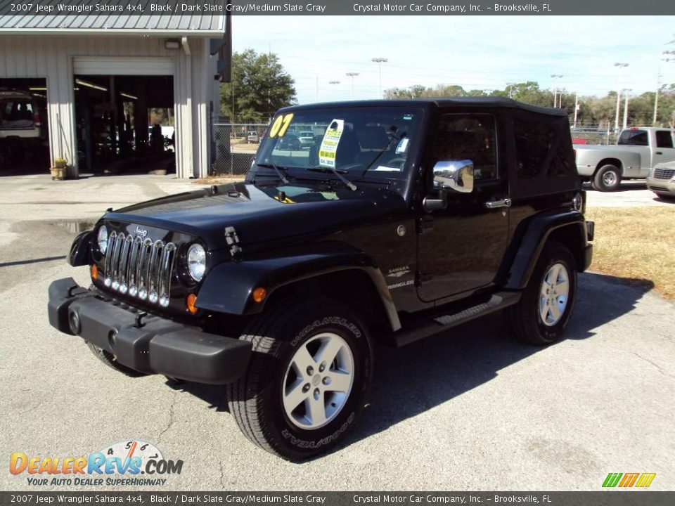 2007 Jeep Wrangler Sahara 4x4 Black / Dark Slate Gray/Medium Slate Gray Photo #1