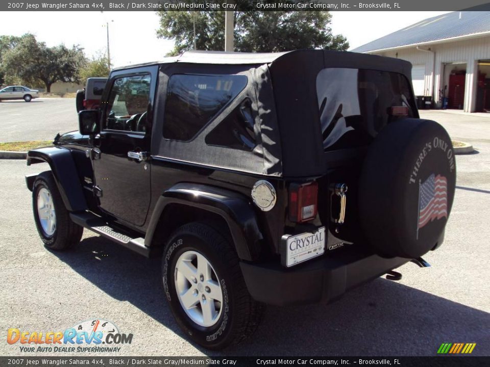 2007 Jeep Wrangler Sahara 4x4 Black / Dark Slate Gray/Medium Slate Gray Photo #3